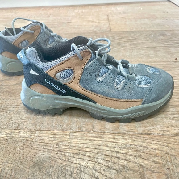 VASQUE MANTRA TAN GREY BLUE LEATHER HIKING SHOES 7233 Big Kid Size 1 EUR 32.5 - Picture 9 of 9